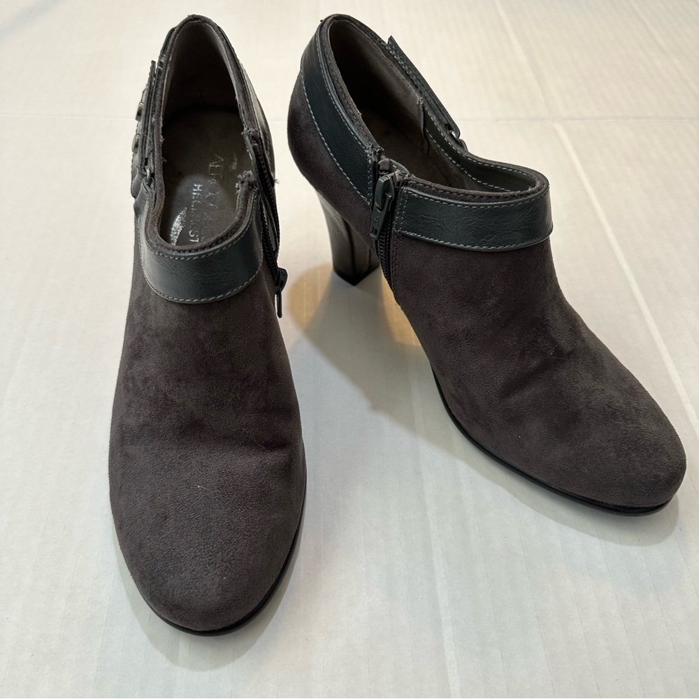Aerosole - Grey Suede Doable Booties - Size 6.5
